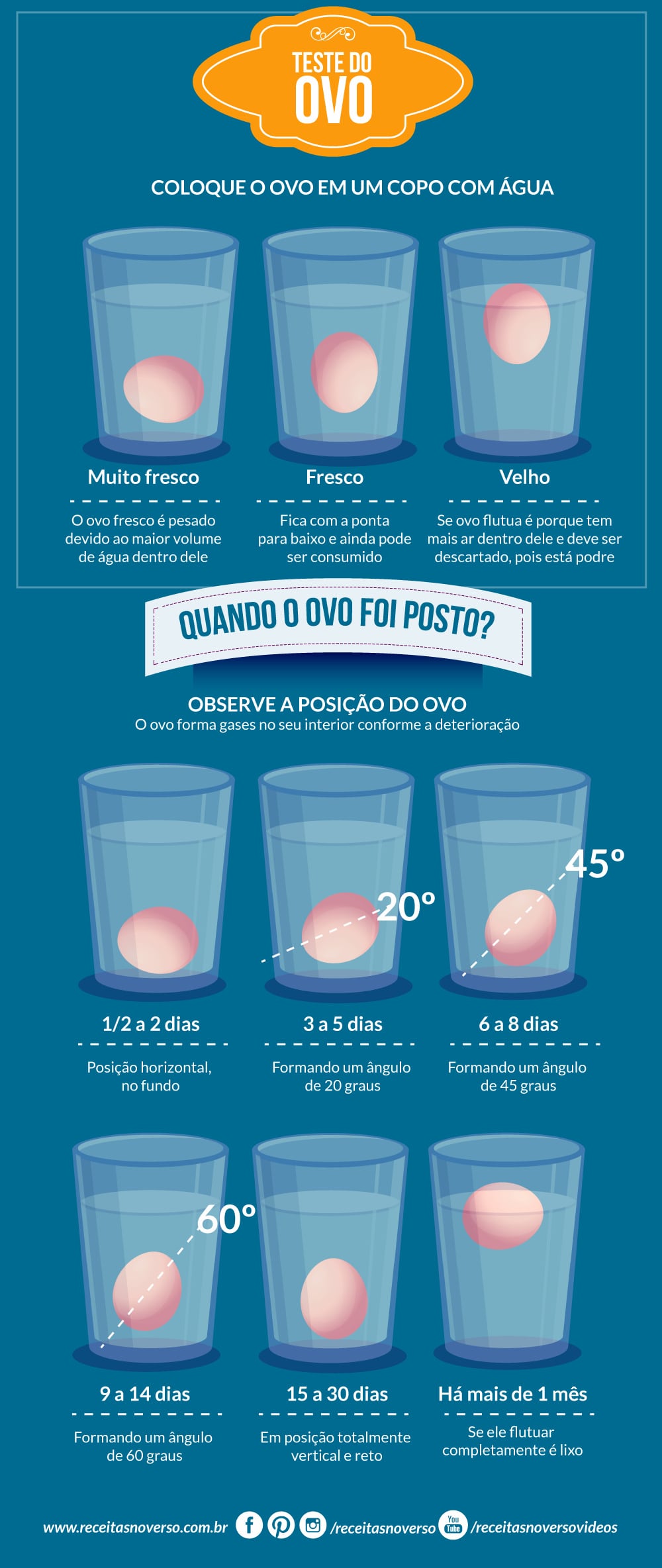 Teste de Validade do Ovo • Livro de Culinária