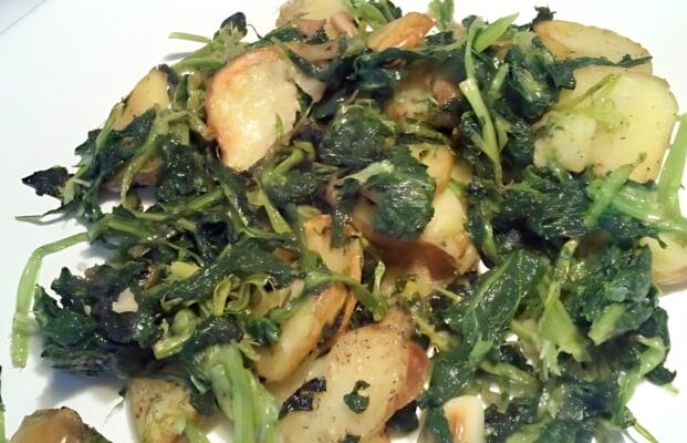 Batata Salteada com Grelos