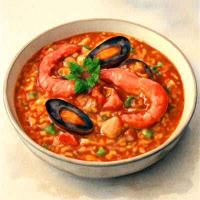 Arroz de Marisco • Portuguese Seafood Rice