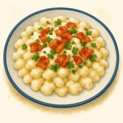 Bryndzové Halušky da Eslóváquia