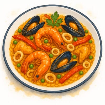 Paella Valenciana • Paella Valenciana (Paella Valenciana Tradicional)