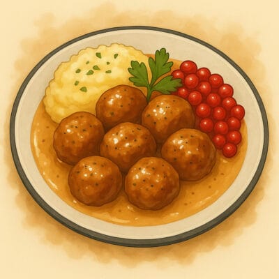 Almôndegas Suecas • Swedish Meatballs (Köttbullar)