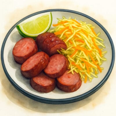 Linguiça de Rena do Alasca • Alaskan Reindeer Sausage